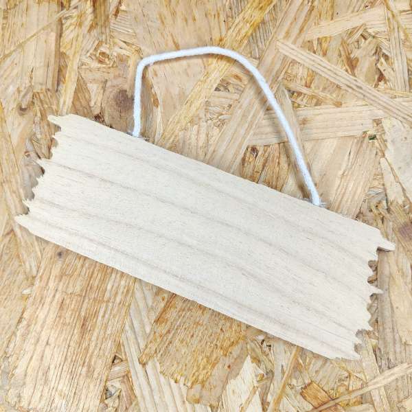 Targhetta di legno effetto country